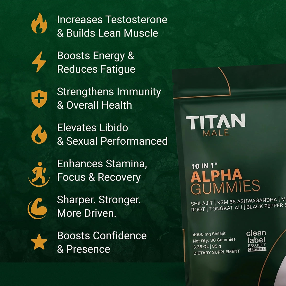TITAN MALE™ | Get +3 Inches Longer & Rock Hard in 3 Weeks (SALE)